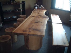 吉野杉一枚板テーブル