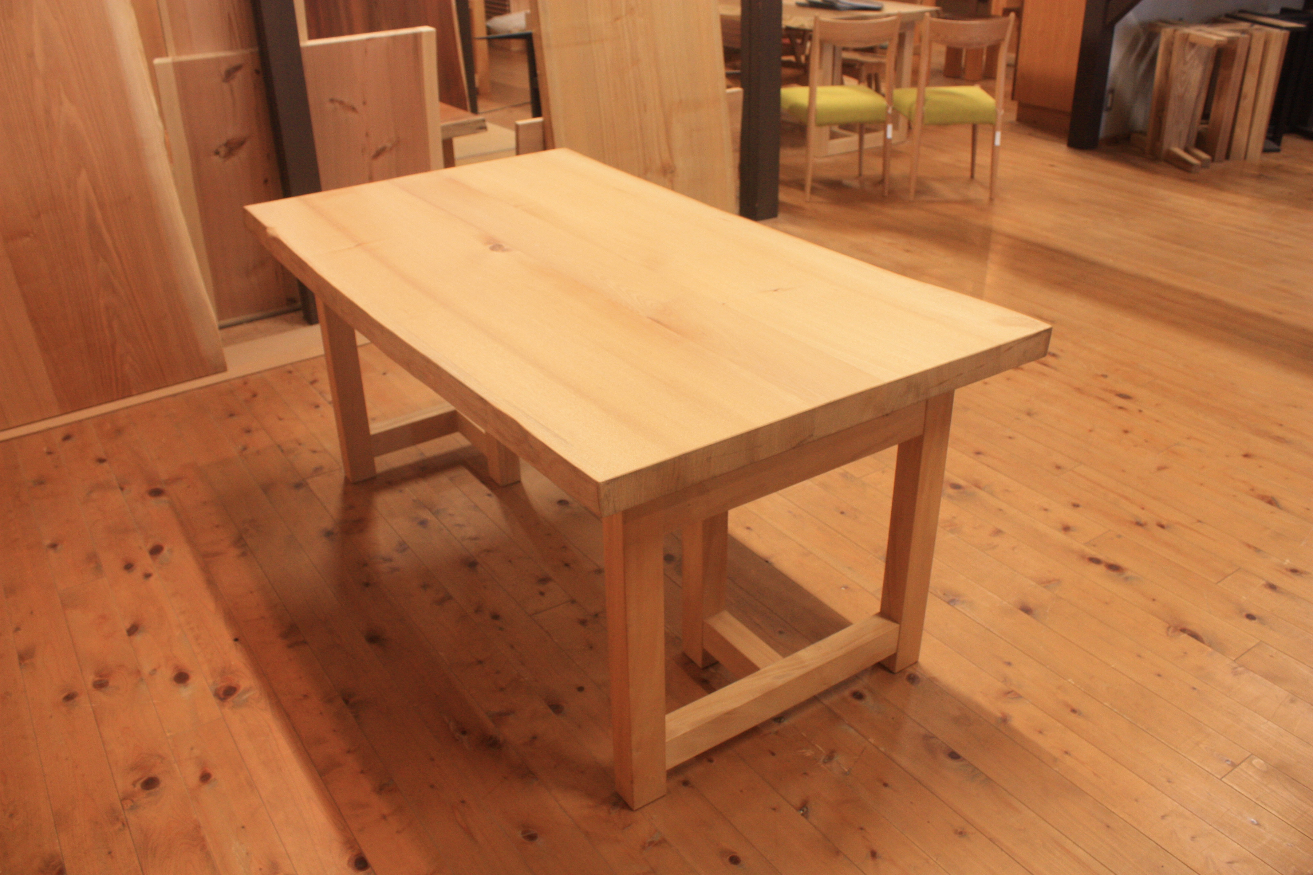 ニレダイニングテーブルnir-01dt | 一枚板テーブルと無垢カウンター販売のグリーンフォレスト